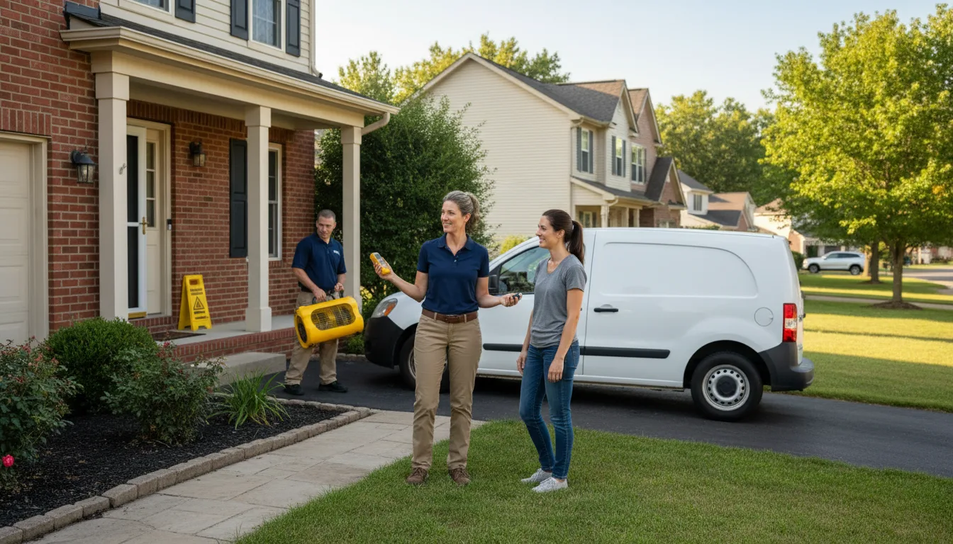 Water restoration image for Dehumidification And Cleanup Services in Searcy, AR